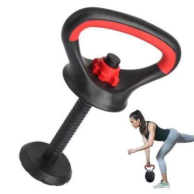 Weightlifting Kettlebell Grip Converter Screw-On Clip With Rubber Handle - Image 1 of 4