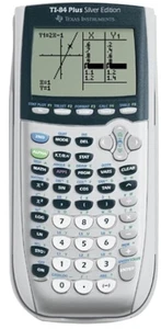 Texas Instruments TI-84 Plus Silver Viewscreen Calculator Handheld Graphing - Picture 1 of 3