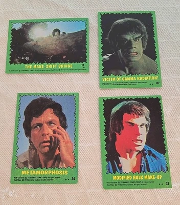 1979 Lou Ferrigno TV Show Incredible Hulk Trading Cards Very Good Condition Foto 1 de 2