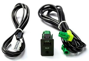 USB AUX Einbau Buchse 2 in 1 Adapter MP3 passend für BMW 5er/6er  1er/ E87