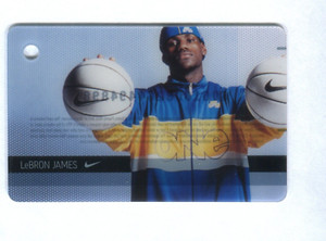 2003-04 ? Nike Gift Card Punched Promo ? Lebron James RC ? Cleveland Cavaliers