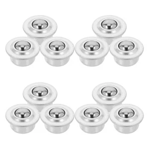 12pcs Base Metal Ball Bearing Casters Mounted Bearing Transfer Bearings - Picture 1 of 12