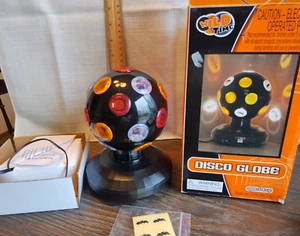 Wild Time Orange Red White disco Globe Plug in Light NIB See Pics - Picture 1 of 5