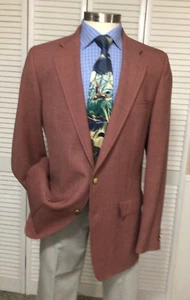 VTG JOHN WEITZ PALM BEACH MENS DUSTY ROSE SPORT COAT JACKET BLAZER SIZE: 42XL - Picture 1 of 11