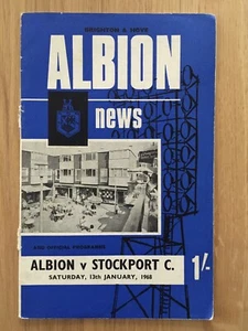 Brighton V Stockport County 1967/68 Division 3 Programme. Good Condition. - Picture 1 of 5