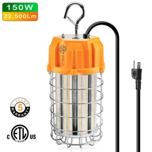 LED Temporary Work Light 150W LED Building Construction Jobsite Hanging Lights - Picture 1 of 17