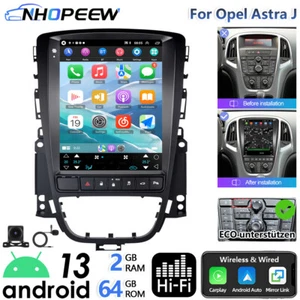 Radio de coche Carplay Android 13 para Opel Astra J ECO GPS Navi WIFI BT RDS HiFi 64 GB - Imagen 1 de 22