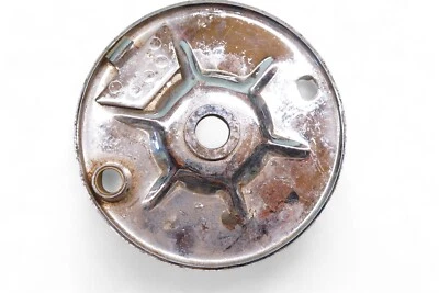 Placa de respaldo de freno de tambor trasero Harley Davidson Panhead Knucklehead cromada *2864 Foto 1 de 4