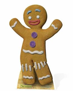 Gingy the gingerbread man from shrek lifesize cardboard cutout dreamworks Xmas - Picture 1 of 1