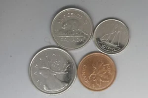 1992 - Monedas de Canadá * 4 - 1, 5, 10, 25 centavos - EF - Imagen 1 de 2