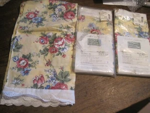 NOS JC Penny Home Collection (3)Valances EMILY VALANCE 14X70” FLORAL W/EYELET LA - Picture 1 of 3