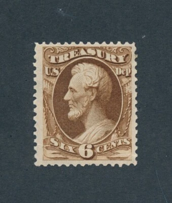 drbobstamps US Scott #O75 Mint H Treasury Dept., Natural Gum Crease Cat $120 - Image 1 of 2
