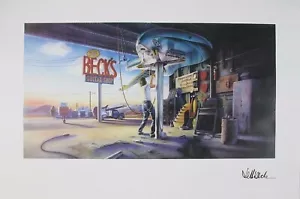 Cartel publicitario original de doble cara de Jeff Beck's Guitar Shop 1989 ~ 36" x 24" - Imagen 1 de 8