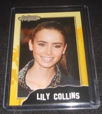 PopCardz Lily Collins Trading Card (The Mortal Instruments,Rules Don't Apply)