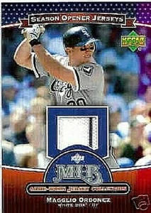 MAGGLIO ORDONEZ 2005 UPPER DECK SEASONS OPENER PINSTRIPE GAME USED JERSEY - Picture 1 of 1