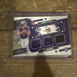 2024 JJ McCarthy Absolute Tools Of The Trade /249 Triple Patch Rookie RC MEM - Picture 1 of 2