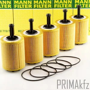 5x MANN HU719/7X Ölfilter für AUDI A3 A6 SEAT VW Golf 4 5 6 Passat Polo T5 TDI - Bild 1 von 2