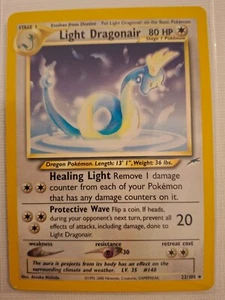 Light Dragonair/Helles Dragonir 22/105 Pokemon Neo Destiny ENG Vintage Near Mint - Bild 1 von 2