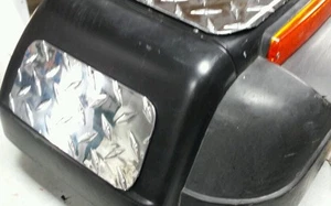 Fits JEEP YJ DIAMOND PLATE FRONT FENDER COVERS off road polished alum. - Picture 1 of 3