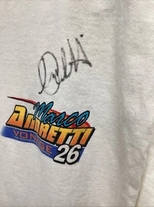 Marco Andretti Autographed Vintage T-shirt 26 Vintage Menards - Picture 1 of 8
