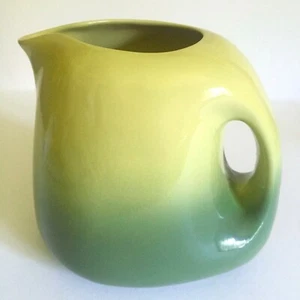 RARE VTG 1950'S MID CENTURY MODERN TAMAC ART POTTERY AVOCADO LRG CERAMIC PITCHER - Picture 1 of 12