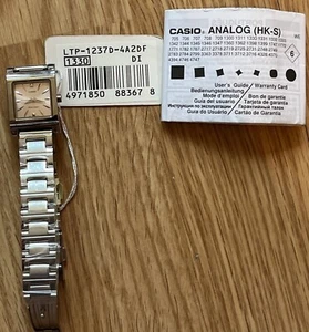 NUOVO; Orologio Donna Casio al Quarzo | LTP-1237D- 4A2DF 1330 Quadrante Bianco Analogico Funzionante - Foto 1 di 5