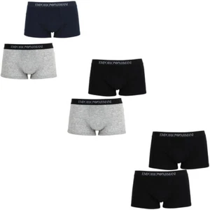2 Pack EMPORIO ARMANI Boxer Trunks Stretch Baumwolle Farbwahl Neu Unterwäsche - Bild 1 von 7