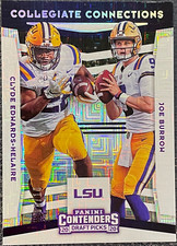 2020 Contenders Draft Building Blocks /10 #17 Clyde Edwards-Helaire Joe Burrow