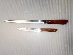 2 Rogers Messer Edelstahl 10 1/2" lange Klinge, 6" lange Klinge ~ Japan - Bild 1 von 7
