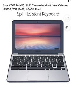 ASUS Chromebook C202SA-YS011 11.6" N3060 Celeron 16GB HD, 2GB RAM - Bonus