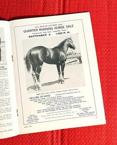 1950 QUARTER HORSE Journal, 75 Yrs Old! EX-RARE "HARD TWIST" FULL PG w/LG PIC! - Foto 1 di 11