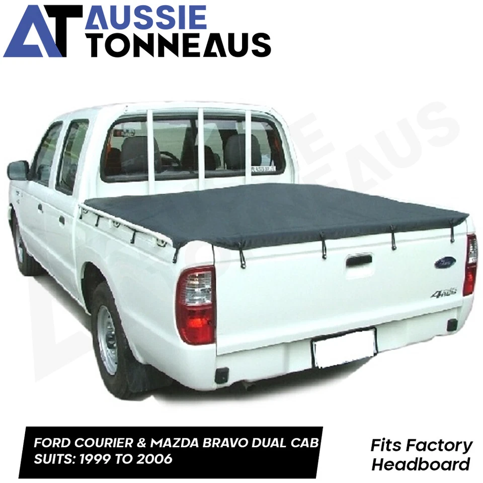 Bunji Tonneau Cover for Ford Courier & Mazda Bravo Dual Cab Ute (1999 to 2006) - image 1 of 4