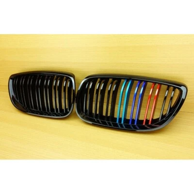 M Front Grille For BMW E92 E93 335i M3 Coupe Convertible Black + Metal M-Color - Изображение 1 из 4