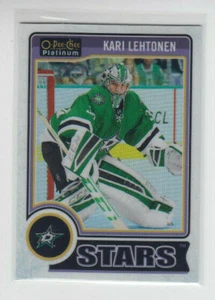14/15 OPC Platinum Dallas Stars Kari Lehtonen White Ice card #44 Ltd #30/199 - Picture 1 of 2