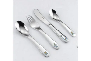 Hisar Besteckset Kind Ballon 4 Teile Edelstahl 18/10 Besteck Set  Neu - Bild 1 von 1