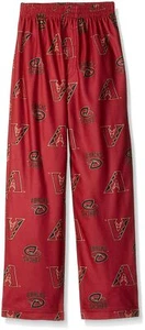 MLB Boys 4-7 Diamondbacks Sleepwear All Over Print Pant, L(7), Bright Cardinal - Picture 1 of 2