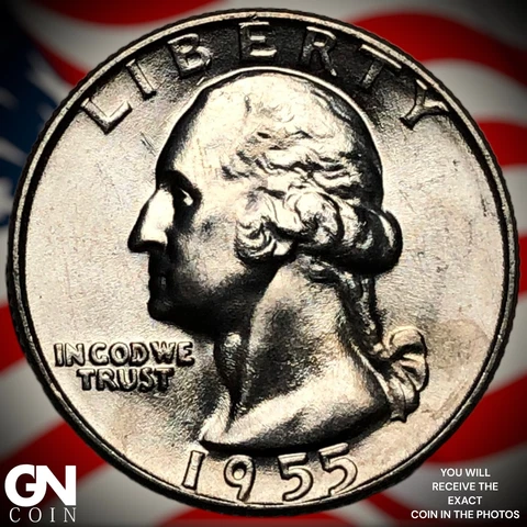 1955 D Washington Quarter  Q4646 Cover