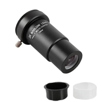 New 3X Barlow Lens 1.25 Inch Metal Fully Multi-Coated Telescope Extender Lens US - Image 1 of 4