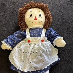 Vintage Raggedy Ann Doll-Handmade 24" Nice Condition Vtg - Picture 1 of 7
