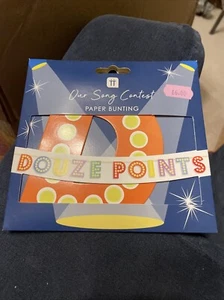 Talking Tables Our Song Contest Douze Points paper bunting - Picture 1 of 2