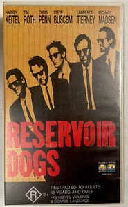 Reservoir Dogs VHS Keitel Video Cassette Tape Clear Small Box PAL R18+ 1994 - Picture 1 of 24