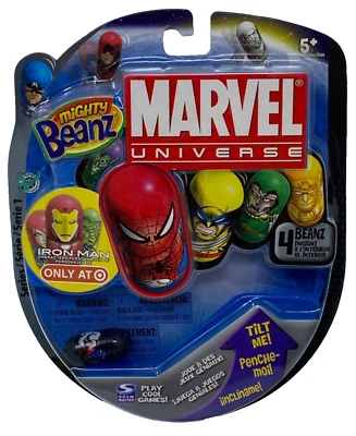 Moose's Mighty Beanz Universo Marvel Objetivo Iron Man 28 Night Crawler SpinMaster Foto 1 de 4