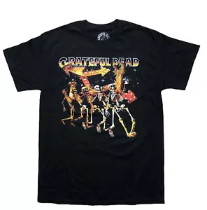 Grateful Dead Official Merchandise Black T-Shirt Dancing Skeletons New M - Picture 1 of 8