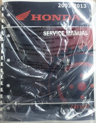 Manual de taller de reparación de servicio OEM Honda CRF150F (2003-2013) ENCUADERNADO EN COMB Foto 1 de 4