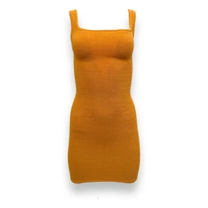 HUNZA G TANK DRESS MANGO ORANGE O/S NEW WITH TAGS RRP£185 - Picture 1 of 12