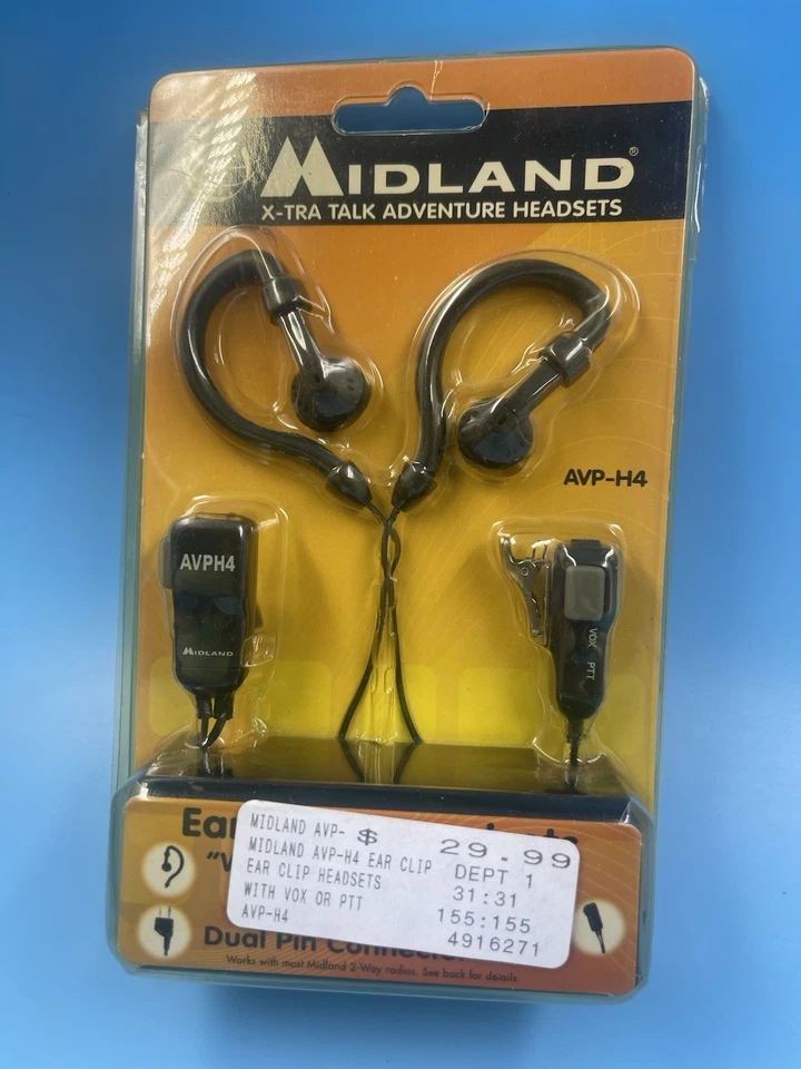 Midland AVP-H4 Black Ear-Hook Headsets