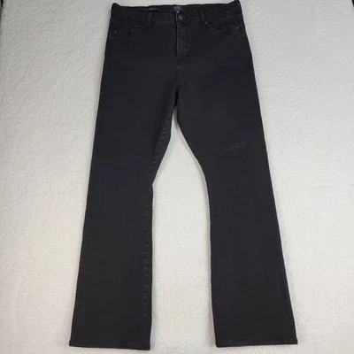 Pantalones de mezclilla NYDJ para mujer 16 Liftxtuck Technology ajustados Bootcut negros elásticos Foto 1 de 4