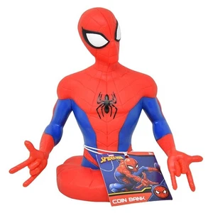 Disney Spiderman Molded Coin Bank Plus Gift Bag - Picture 1 of 1