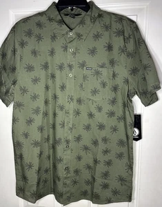 Volcom Men’s Warbler Shirt Short Sleeve Cotton Size L NWT - Picture 1 of 4