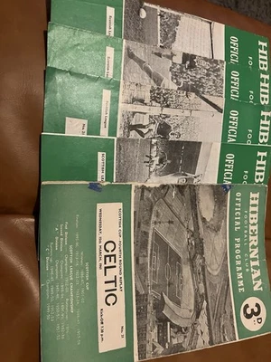 5 x Hibernian Home Scottish League & Cup Football Programmes From 1961-1968 - Image 1 of 2